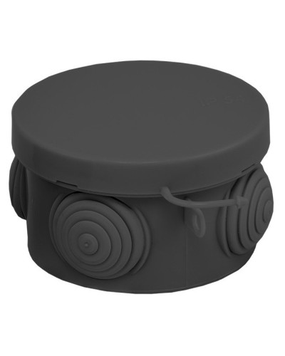 КМР-040-038 с крышкой (65х40) чёрная IP54 (plc-kmr-040-038-b). Коробка распределительная. EKF в Череповце
