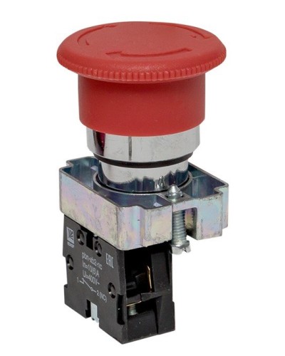 BS542 поворотная красная грибок NC (xb2-bs542). Кнопка поворотная красная грибок. EKF в Череповце