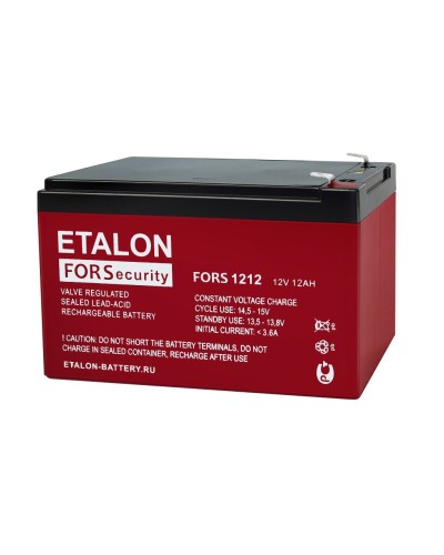 ETALON FORS 1212. Аккумулятор герметичный свинцово-кислотный. ETALON в Череповце