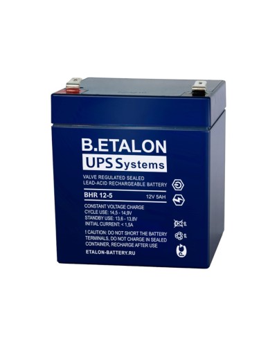 B.ETALON BHR 12-5. Аккумулятор герметичный свинцово-кислотный. ETALON в Череповце