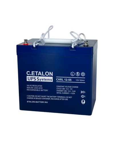 C.ETALON CHRL 12-55. Аккумулятор герметичный свинцово-кислотный. ETALON в Череповце
