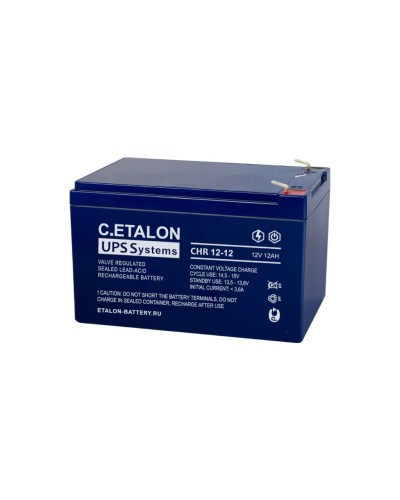 C.ETALON CHR 12-12. Аккумулятор герметичный свинцово-кислотный. ETALON в Череповце
