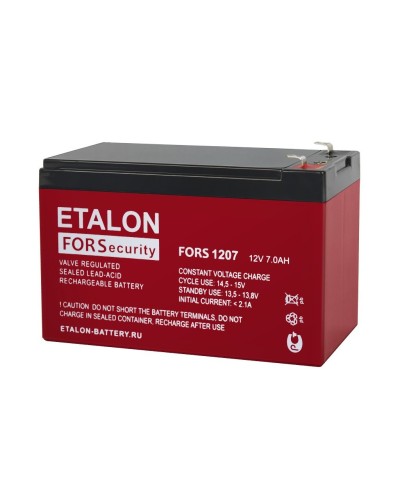 ETALON FORS 1207. Аккумулятор герметичный свинцово-кислотный. ETALON в Череповце