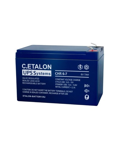 C.ETALON CHR 6-7. Аккумулятор герметичный свинцово-кислотный. ETALON в Череповце