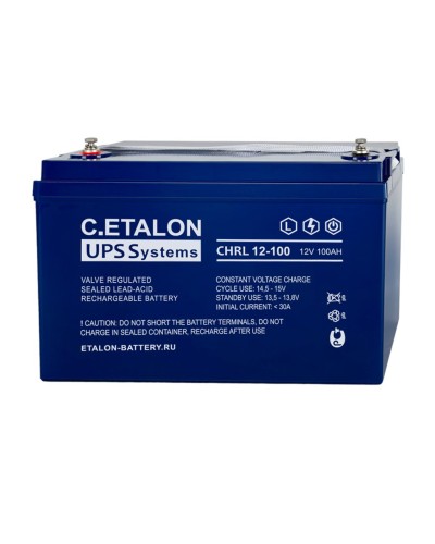 C.ETALON CHRL 12-100. Аккумулятор герметичный свинцово-кислотный. ETALON в Череповце
