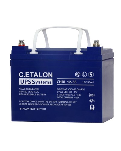 C.ETALON CHRL 12-33. Аккумулятор герметичный свинцово-кислотный. ETALON в Череповце