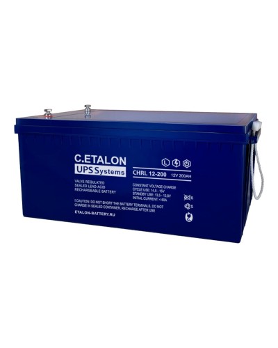 C.ETALON CHRL 12-200. Аккумулятор герметичный свинцово-кислотный. ETALON в Череповце