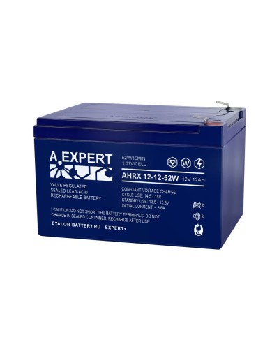 A.EXPERT AHRX 12-12-52W. Аккумулятор герметичный свинцово-кислотный. EXPERT в Череповце