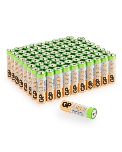 GP Super Alkaline 15A AA (GP 15A-2CRVS80), упак. 80 шт.. Алкалиновые батарейки. GP Batteries в Череповце