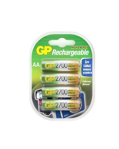 GP 270AAHC AA (GP 270AAHC-2DECRC4), упак. 4 шт.. Перезаряжаемые аккумуляторы. GP Batteries в Череповце