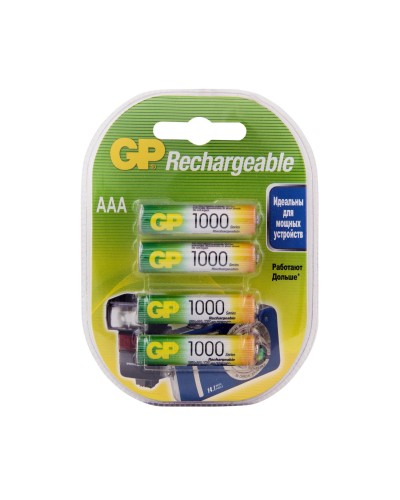 GP 100AAAHC AAA (GP 100AAAHC-2DECRC4), упак. 4 шт.. Перезаряжаемые аккумуляторы. GP Batteries в Череповце