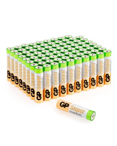 GP Super Alkaline 24A AAA (GP 24A-2CRVS80), упак. 80 шт.. Алкалиновые батарейки. GP Batteries в Череповце