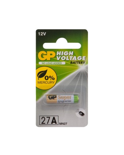 GP 27AF (GP 27AFRA-2C1), БЛИСТЕР. Высоковольтная батарейка 12В. GP Batteries в Череповце