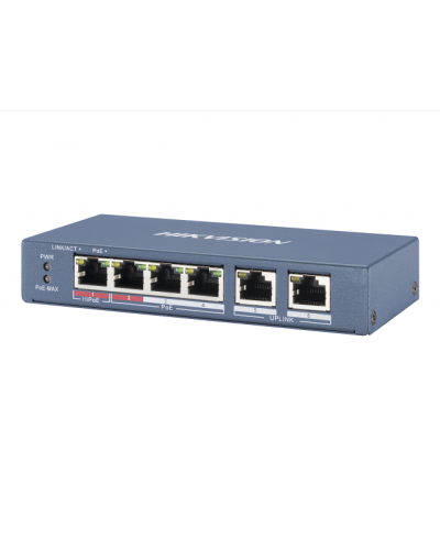 DS-3E0106P-E/M. Коммутатор с питанием POE. Hikvision в Череповце