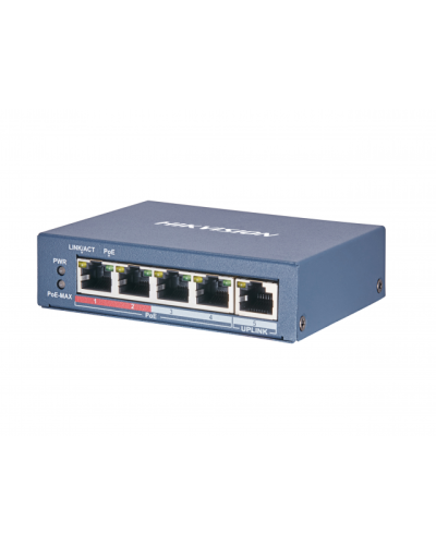 DS-3E0105P-E(B). Коммутатор с питанием POE. Hikvision в Череповце
