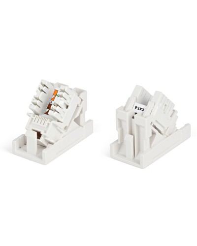 SIP2K-C6-M45-22.5. Вставка 45x22,5 с наклонным модулем RJ-45 категории 6. Hyperline в Череповце