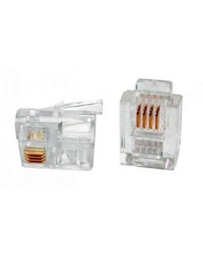 PLUG-6P4C-P-C2-100 (100 шт). Разъем RJ-12. Hyperline в Череповце