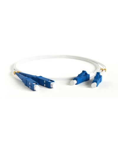 FC-D2-9A1-LC/UR-SC/UR-H-3M-LSZH-WH. Патч-корд волоконно-оптический LC-SC. Hyperline в Череповце