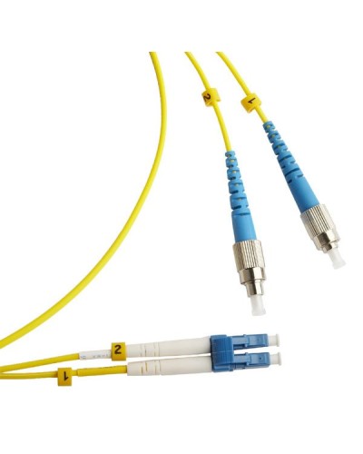 FC-D2-9-FC/UR-LC/UR-H-2M-LSZH-YL. Патч-корд волоконно-оптический FC/UPC-LC/UPC. Hyperline в Череповце