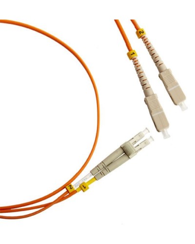 FC-D2-50-LC/PR-SC/PR-H-3M-LSZH-OR. Патч-корд волоконно-оптический LC-SC. Hyperline в Череповце