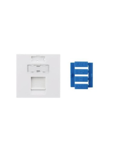 SIP3-1K-M45-45. Вставка 45x45 для 1 модуля Keystone Jack, со шторкой. Hyperline в Череповце