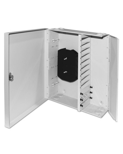 FO-WBX-12xSLT-W140H42-96UN-GY. Кросс оптический настенный. Hyperline в Череповце