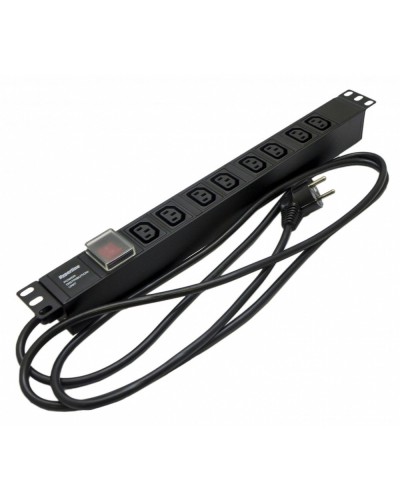 SHE19-8IEC-S-2.5EU. Блок розеток 19. Hyperline в Череповце