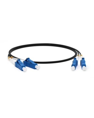 FC-D2-9-LC/UR-LC/UR-H-3M-LSZH-BK. Патч-корд волоконно-оптический одномодовый. Hyperline в Череповце