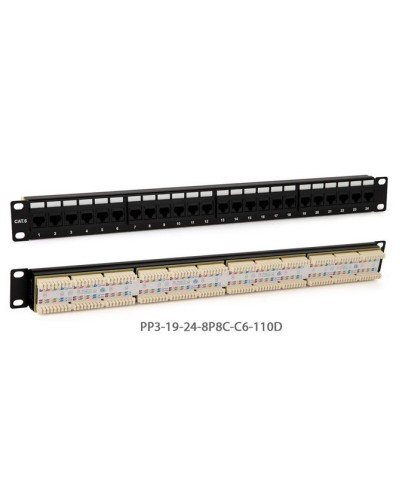PP3-19-24-8P8C-C5E-110D. Патч-панель 19. Hyperline в Череповце