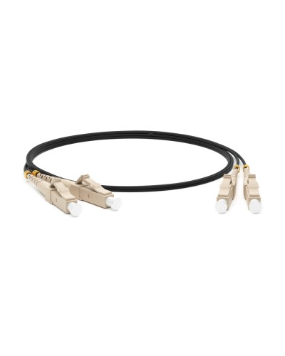 FC-D2-50-LC/PR-LC/PR-H-1M-LSZH-BK. Патч-корд волоконно-оптический многомодовый. Hyperline в Череповце