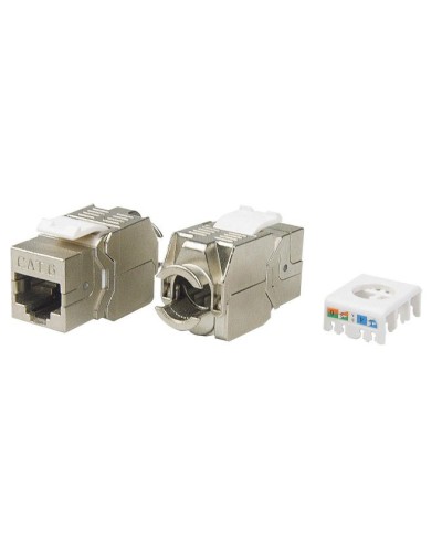 KJ8-8P8C-C6-180-TLS-SH-F-WH. Вставка Keystone Jack RJ-45. Hyperline в Череповце