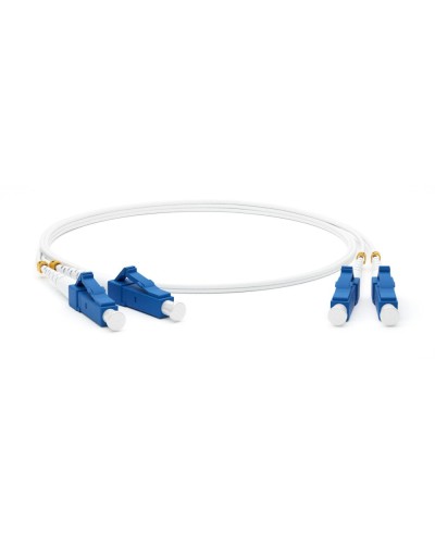 FC-D2-9A1-LC/UR-LC/UR-H-2M-LSZH-WH. Патч-корд волоконно-оптический одномодовый. Hyperline в Череповце
