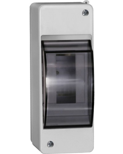 Корпус пластиковый КМПн 2/2 IP30 белый KREPTA 3 (MKP42-N-02-30-20). Щиток модульный с прозрачной дверцей, настенный. IEK в Череповце