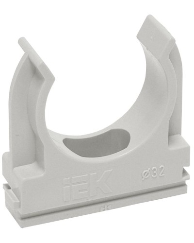 Держатель с защёлкой D20 серый ELASTA (100 шт) (CTA10D-CF20-K41-100). Держатель с защёлкой. IEK в Череповце