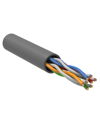 GENERICA U/UTP кат. 5 CCA 100МГц 4 пары PVC INDOOR серый (BC1-C504-111-305-G). Кабель «витая пара» (LAN) для структурированных систем связи. IEK в Череповце