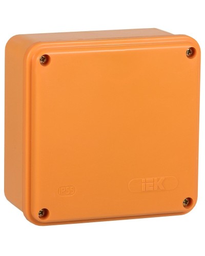 Коробка распаячная огнестойкая ПС 100х100х50 6P 6мм² IP44 гладкие стенки (UKF20-100-100-050-6-6-09). Коробка распаячная огнестойкая безгалогенная (HF). IEK в Череповце