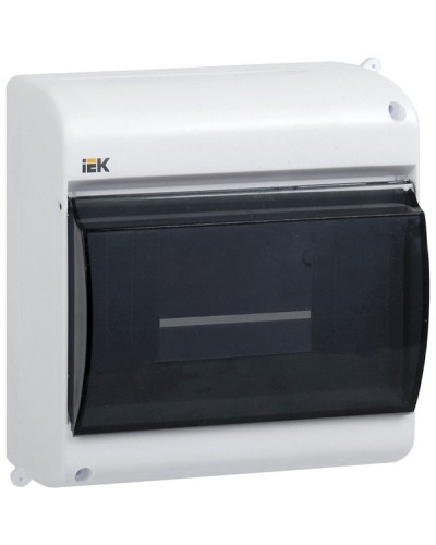 Корпус пластиковый КМПн 2/4 IP30 белый KREPTA 3 (MKP42-N-04-30-12). Щиток модульный с прозрачной дверцей, настенный. IEK в Череповце