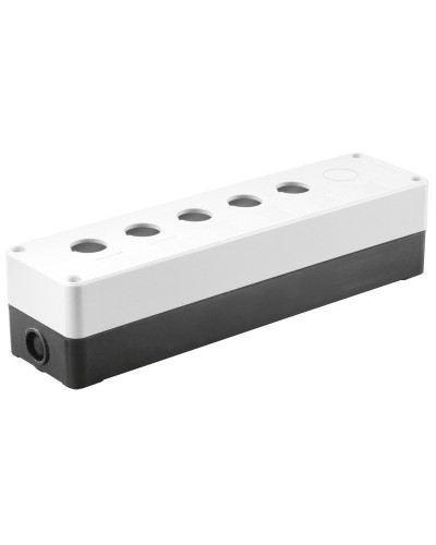 Корпус КП105(6) для кнопок 5(6) мест белый (BKP10-6-K01). Корпус для кнопочных постов. IEK в Череповце