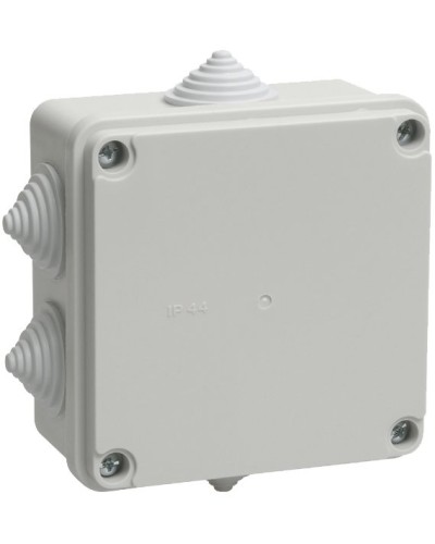 Коробка распаячная КМ41233 100х100х50 открытой проводки IP44 6 гермовводов серая (UKO11-100-100-050-K41-44). Коробка распаячная безгалогенная (HF). IEK в Череповце