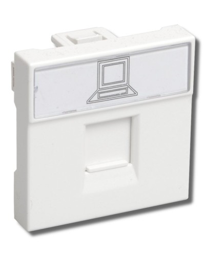 РКИ-20-00-П RJ-45 UTP белая (CKK-40D-RI2-K01). Розетка информационная 2 модуля ПРАЙМЕР. IEK в Череповце
