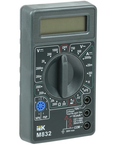 Мультиметр цифровой Universal M832 (TMD-2S-832). Мультиметр цифровой. IEK в Череповце