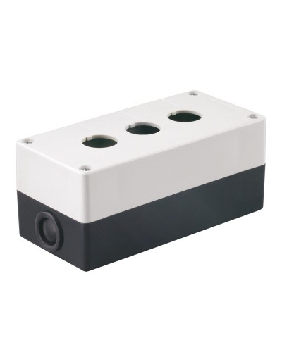 Корпус КП103 для кнопок 3 места белый (BKP10-3-K01). Корпус для кнопочных постов. IEK в Череповце