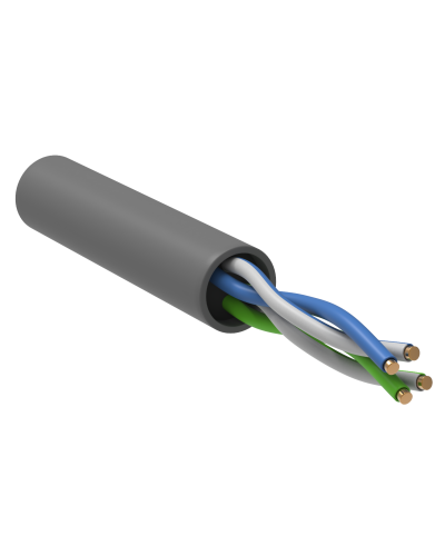 GENERICA U/UTP кат. 5E 100МГц 2 пары PVC INDOOR серый (BC1-C5E02-111-100-G). Кабель «витая пара» (LAN) для структурированных систем связи. IEK в Череповце