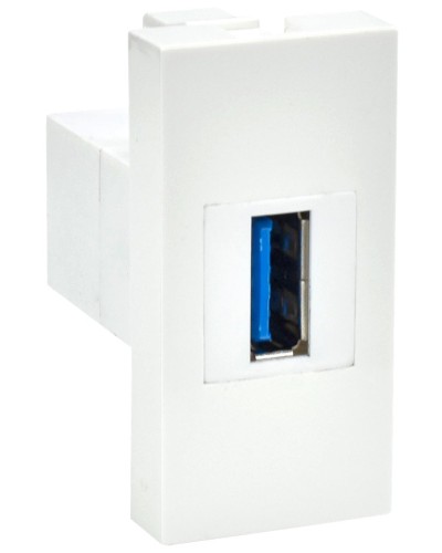 Розетка USB A 3.0 PRIMER РКЮ-10-00-П белый IEK (PR-KK40D-RU-0-1-A3-K01). Розетка USB. IEK в Череповце