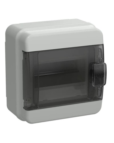 Корпус пластиковый КМПн-6 IP65 TEKFOR (TF5-KP72-N-06-65-K03-K02). Корпус модульный пластиковый черная прозрачная дверь. IEK в Череповце