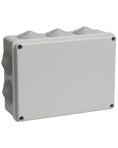 Коробка распаячная КМ41243 190х140х70 открытой проводки IP44 10 гермовводов серая (UKO11-190-140-070-K41-44). Коробка распаячная безгалогенная (HF). IEK в Череповце