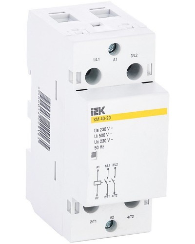 Контактор модульный КМ40-20 AC (MKK11-40-20). Контактор модульный. IEK в Череповце