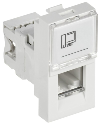 Розетка RJ45 кат.6 PRIMER РКИ-10-00-П-6 белый IEK (PR-KK40D-RI-0-1-C06U-K01). Розетка RJ-45. IEK в Череповце