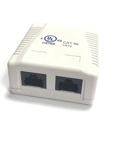 RJ-45-2 (8P8C) CAT5e, 2 выхода (LISTED) компьютерная розетка: Розетка компьютерная 2 выхода в Череповце