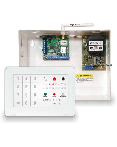 NV 1010c/8524. Устройство оконечное объектовое приемно-контрольное c GSM коммуникатором. NAVIgard в Череповце